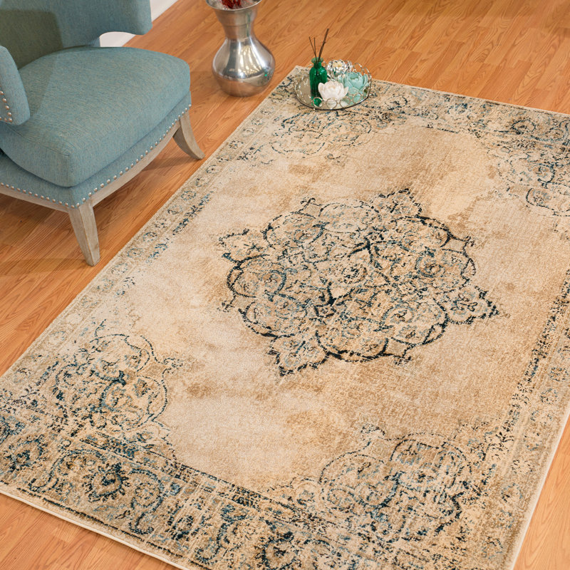 Tapis oriental parchemin Eeyan, Rectangle 1 pi 10 po x 3 pi