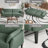 89" Linen Convertible Sofa Couch, Futon Sofa Bed with 2 Square Pillows, Adjustable Backrest & Armrests for Living Room-1776309712