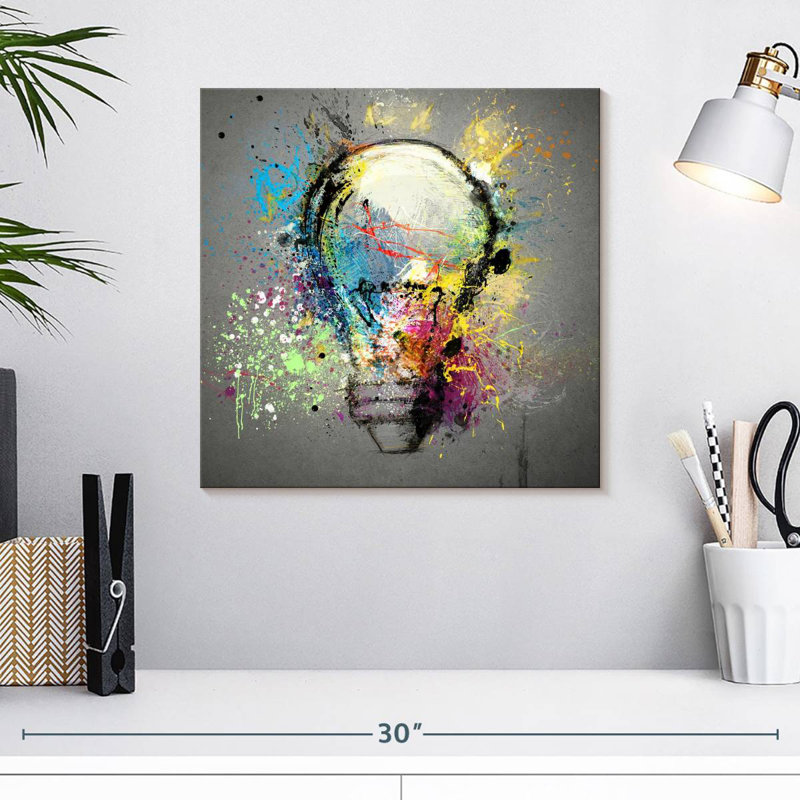 Kerner Creative Light Bulb, 16" H x 16" W
