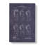 Toilet Roll Patent Dark - Wrapped Canvas Drawing - Wrapped Canvas-61883231