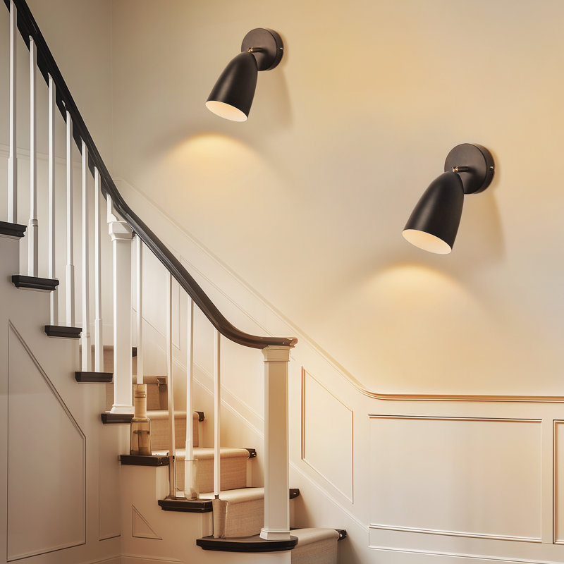 Shumena Armed Sconce, Matt Black
