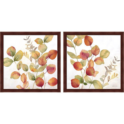 «Eucalyptus Leaves Spice» par Cynthia Coulter, art encadré (ensemble de 2)