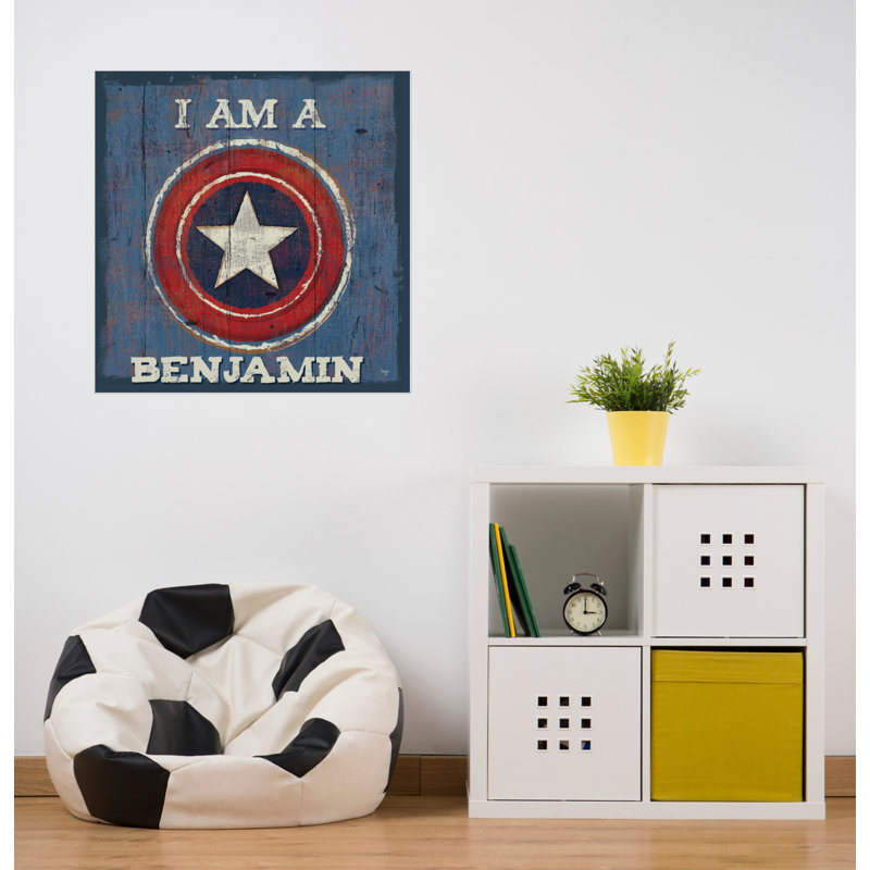 Décalcomanie murale personnalisée superhero, H 30 po x l 30 po, Oui