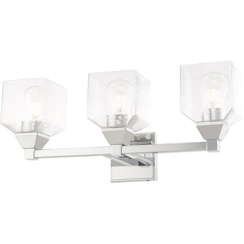 Éclairage pour meuble-lavabo à 3 lumières Begga, Argent