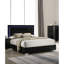 Mobilier de chambre à coucher contemporain avec tête de lit à DEL avec grand lit à finition UV 1pc-259991985-259991991