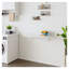 Table pliante murale pour petits espaces, bureau pliable pour salle de lavage de 31,5 pouces - Établi peu encombrant pour le bureau personnel, le garage et la cuisine (blanc)
