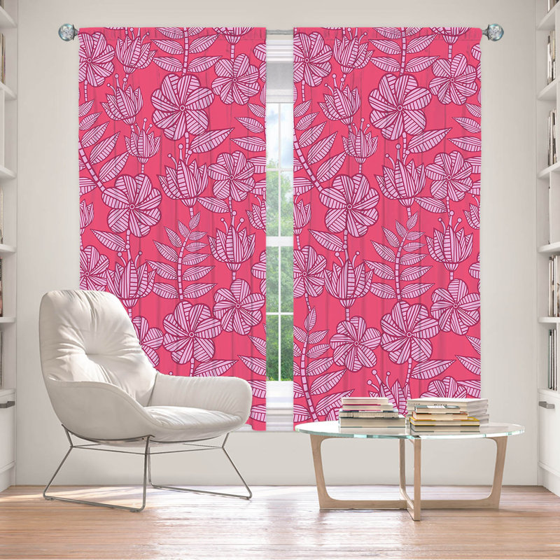 Rideau en polyester Kneeland, L 40 po x L 82 po