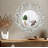 Caelum Carved Wall Mirror | Round Mirrors for Bathroom, Living Room, Bedroom, Hallway, Entryway & Any Space | Round 30x30” / White