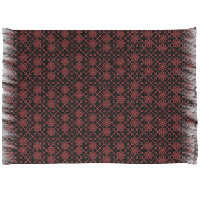 Tapis rouge/noir de treillis classic Mcguigan, Oui