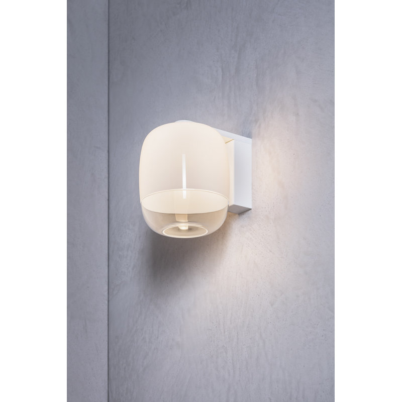 Gong Armed Sconce, Matt White, White
