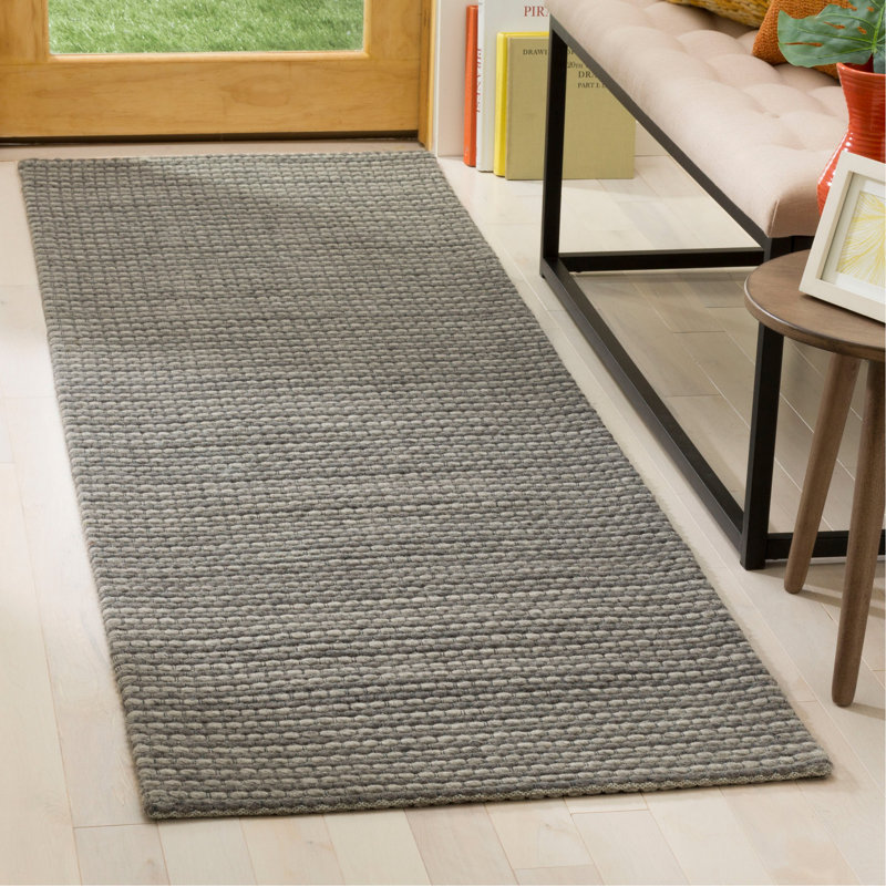 Hand-Woven Geometric Rug Merkley, Tapis de couloir 2 pi 3 po x 8 pi