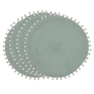 Napperon Mint Modern Pom Pom