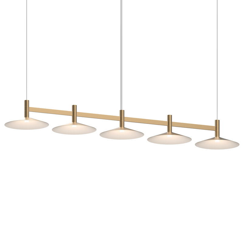 Systema Staccato 57" Black Aluminum LED Linear Pendant