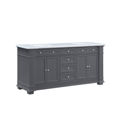 Claridge 72" Double Bathroom Vanity Set