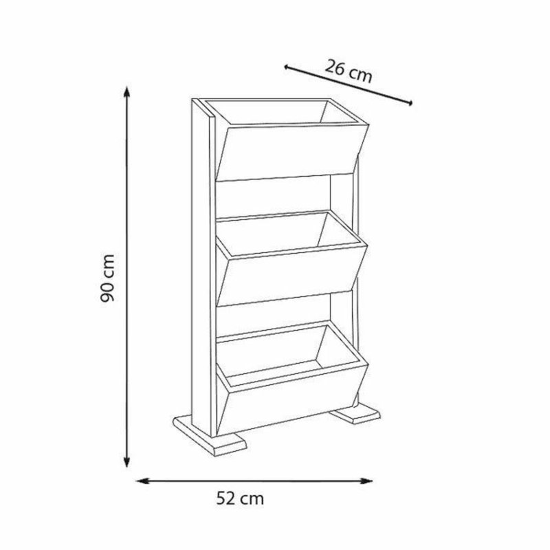 Étagère Kirk H 35,43 po x l 20,47 po x P 10,24 po