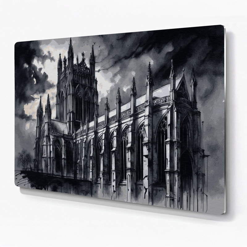 Halloween, art gothique noir, art mural, H 11 po x l 14 po