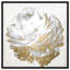 «21250 Gold and Light Floral White» par Oliver Gal, reproduction d'art graphique sur toile tendue-67604205-14306942-37956055