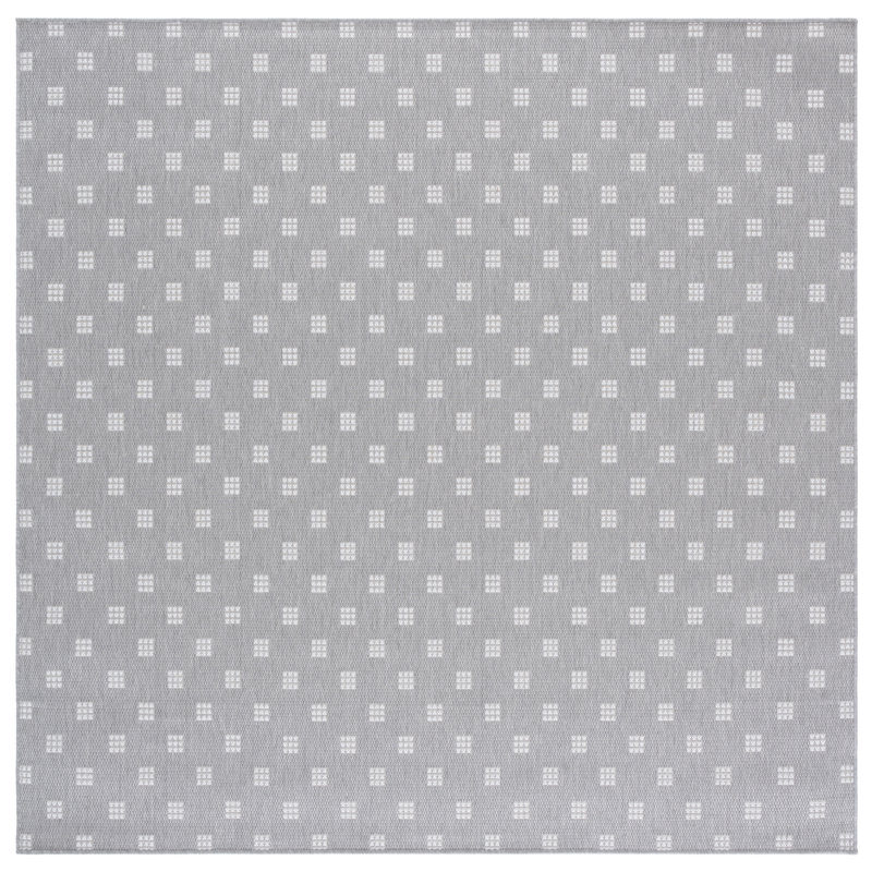 Terrace 806 Geometric Indoor/Outdoor Rug, Square 6'7"