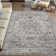 Oriental Machine Washable Brown/Cream Non-Slip Area Rug