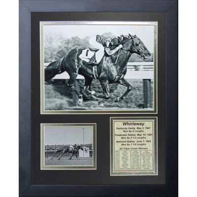 Souvenirs encadrée triple whirlaway-1941 vainqueur