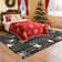 Christmas Living Room Area Rug, Cute Soft Santa Deer Snow Rugs for Nursery Bedroom Large Non Slip Foldable Lightweight Winter Holiday Carpet for Dining Room Playroom