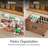  Rolling Pantry Storage Basket Organizer W/ Chalkboard Label, Handles, Removable Divider - Chestnut-774390742