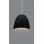 Radiance - luminaire suspendu 1 lumière Brisa - noir brillant - chrome poli - l 12,5 po x H 12,25 po - DEL dédiée - cordon blanc