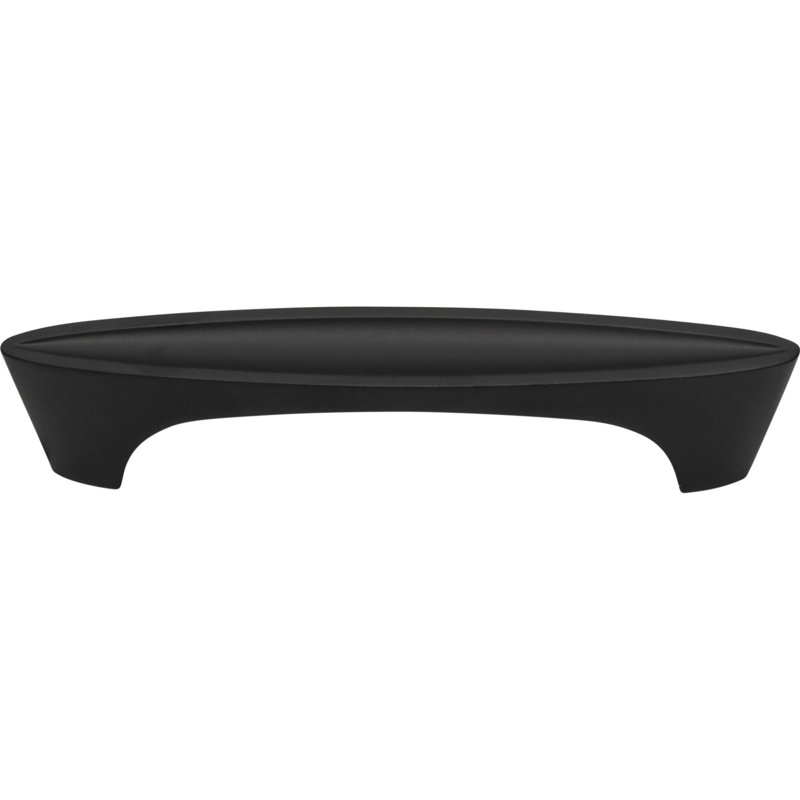 Matte Black Modern Bar Handle with Mounting Hardware