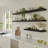  12 Inch Deep Floating Shelf, 48 x12 Inch Large Wall Mounted Shelf for Kitchen, Bathroom, Living Room, Black (2 Pack)-676599098-676326580