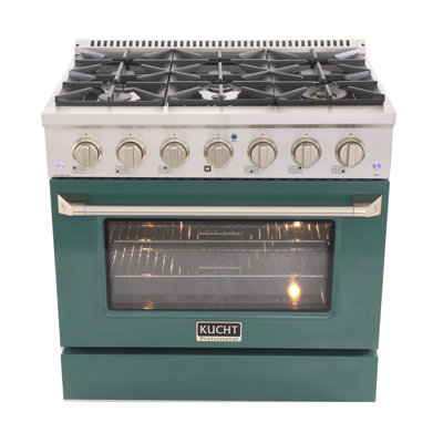 36"" 5.2 cu. ft. Freestanding Duel Fuel with Convection Oven -  Kucht, KDF362-G