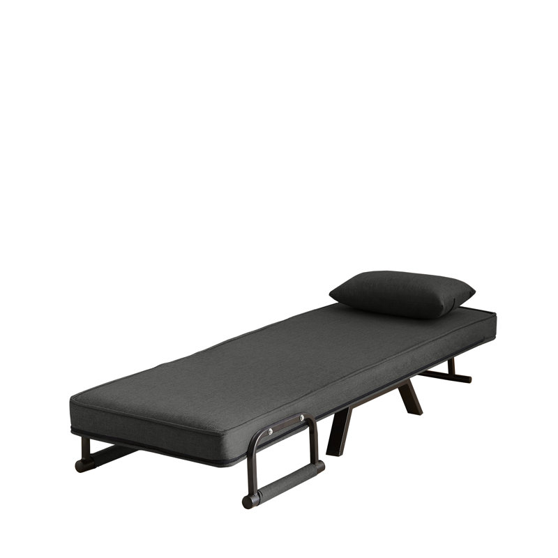 5-In-1 Convertible Folding Chair Bed With Adjustable Backrest - Multifunctional Sleeper Chair For Small Spaces, Apartment & Office