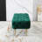 Sira Velvet Button Tufted Bench With Gold Metal Legs-267023113