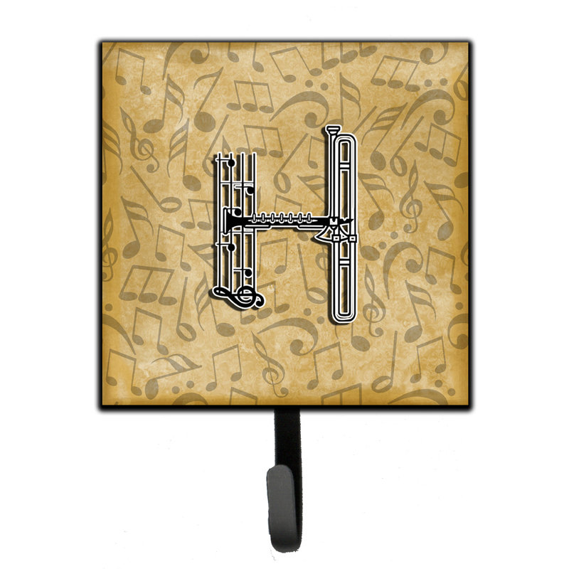 Porte-garde-bûche et crochet mural musical instrument, H