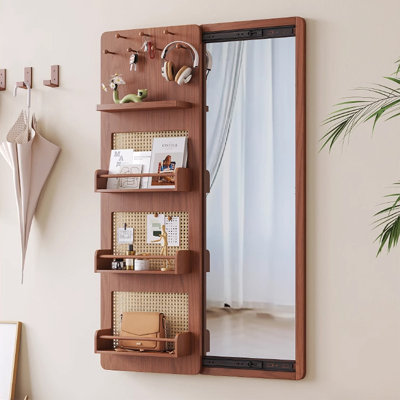 Miroir pleine grandeur rectangulaire en bois massif