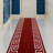 Custom Size Runner Rug 26 Inch Wide Choose Your Length Greek Key Meander Design Red Color-393926423