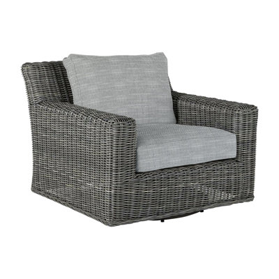 Rustic Patio Armchair with Cushions
