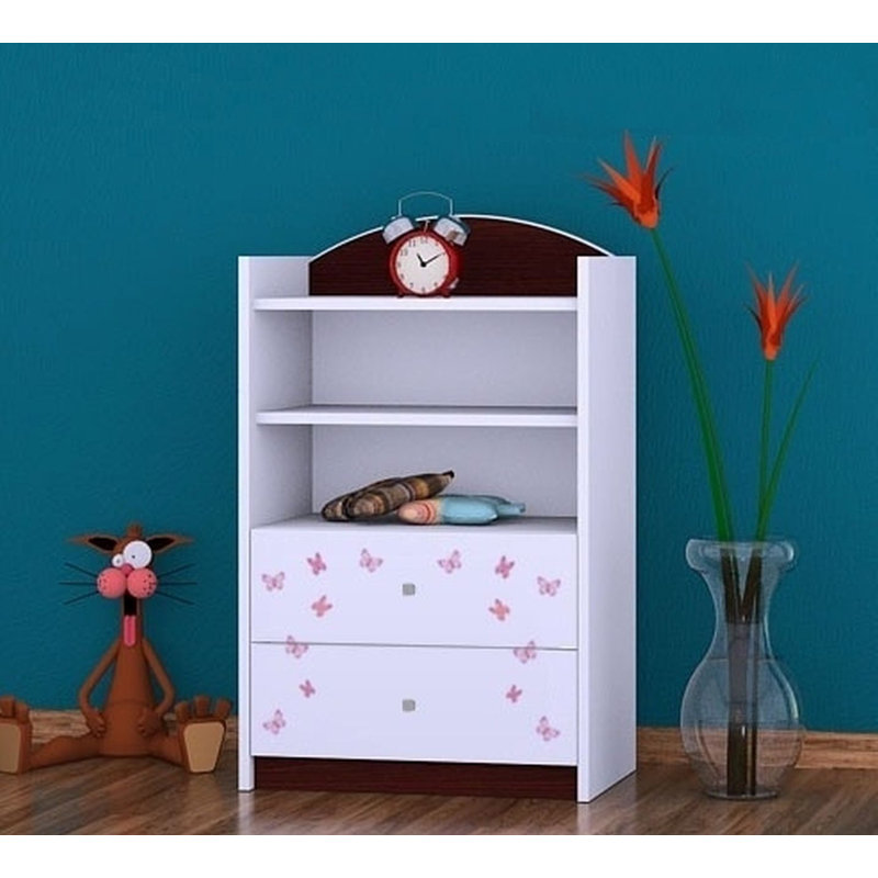 Sylvia 96cm H X 60cm W Kids Cube, Wenge