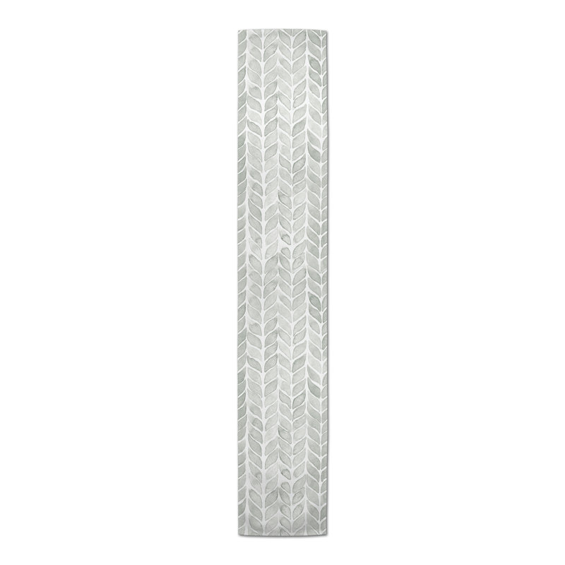 Blu-Rayne Floral Table Runner, 90" x 16", Damask