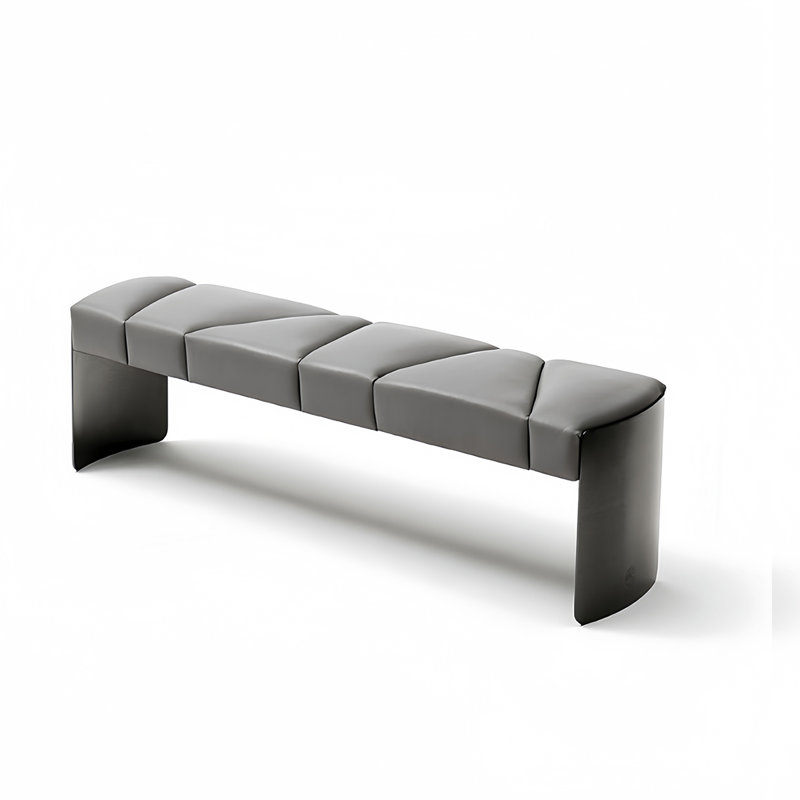 Banc rembourré Minimalist Light Luxury, H 16,53 po x l 70,86 po x P 15,74 po