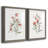 " Linen Botanical Coral III " 2 Piece Art Watercolor Print-1396408960-1396408988-1396408972