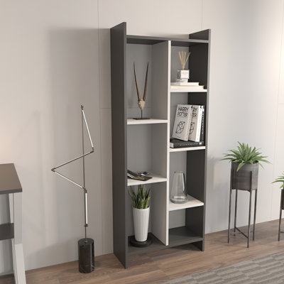 Leniah 160cm H x 63.2cm W Geometric Bookcase