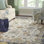 Hand Knotted Wool Ivory/Blue Area Rug