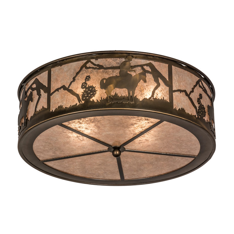 Rustic Lodge 4 - Light Outdoor Flush Mount