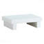 Table de chevet blanche 1pc, style contemporain avec revêtement laqué ultrabrillant