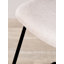 Chiara Upholstered Chenille Side Chair With Footstool