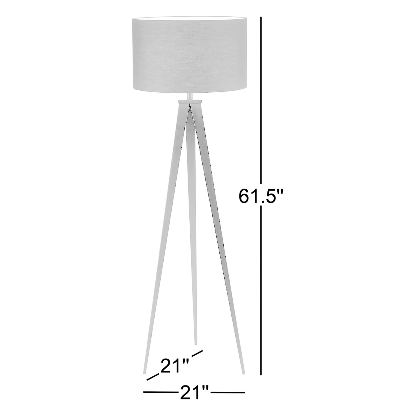 Cas 61.5'' Smart Enabled Floor Lamp, Antique Brass, Beige