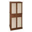 Armoire de rangement durable à 4 portes avec 1 tiroir et 4 tablettes réglables, pour un rangement organisé et élégant-1500579772