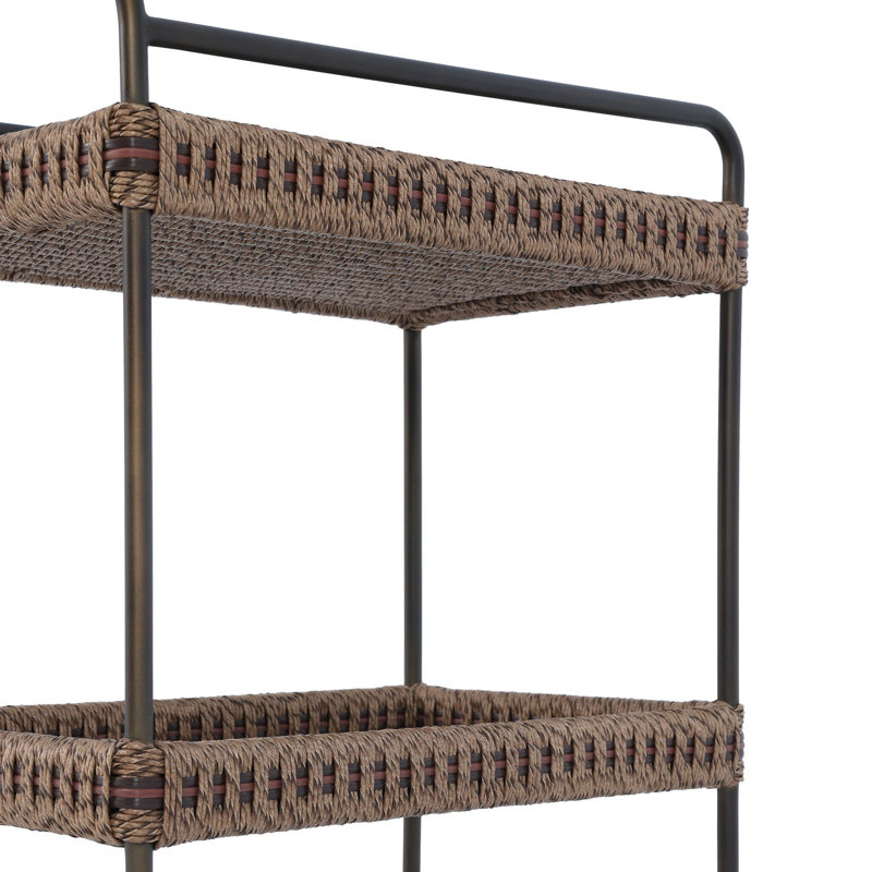 Landi Metal Bar Cart with Wheels