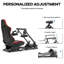 Anman Flight Simulation Cockpit with Red Racing Seat, Not Include Steering wheel & Wheels & Pedals and Shifter Handbrake