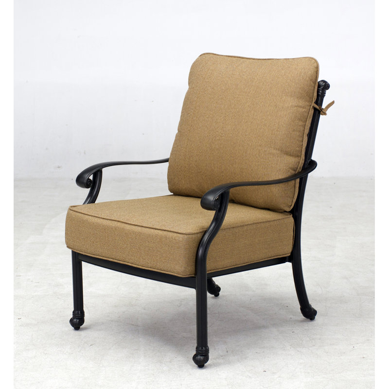 Waconia Powder Coated Aluminum Outdoor Lounge Chair